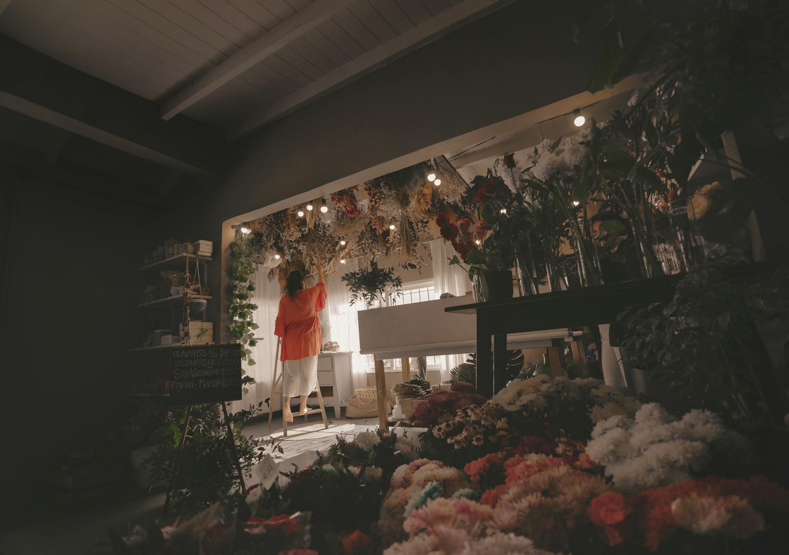 Breites Blumenladen Motiv